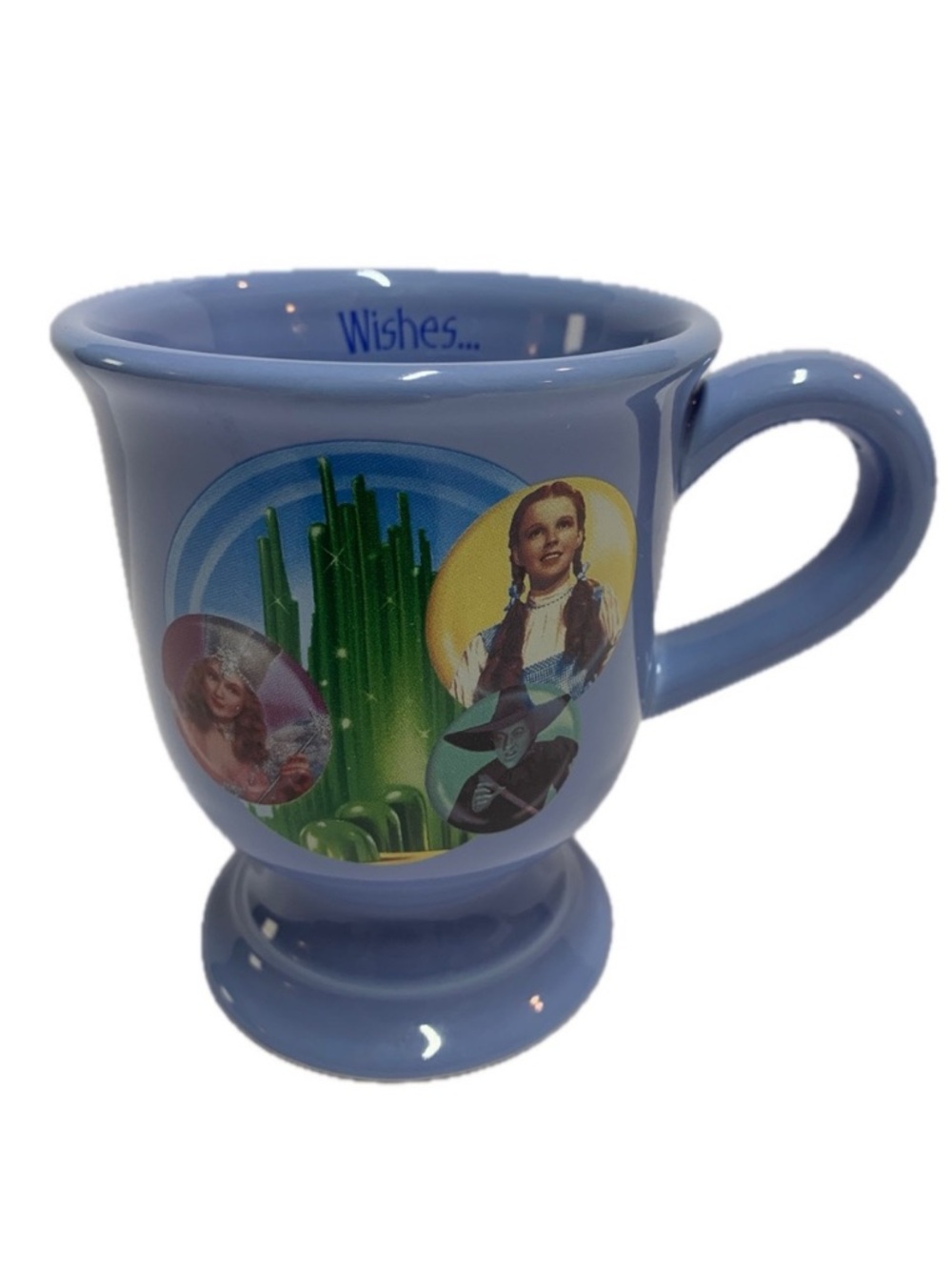The Wizard of Oz Blue Ceramic Pedestal Mug 12 oz with Original Box